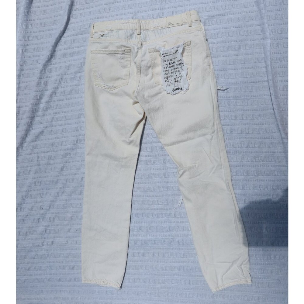 White Patchwork Jeans - image 2